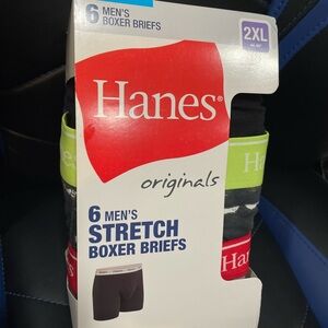 Hanes Men's Stretch Boxer Briefs - Black, Green, Red
